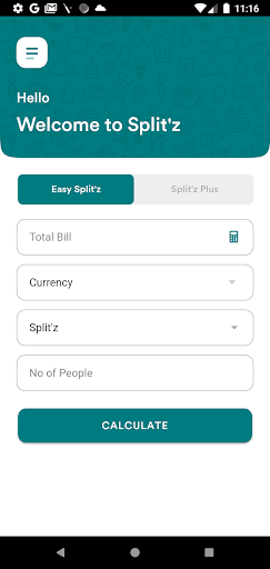 Android application Split'z screenshort