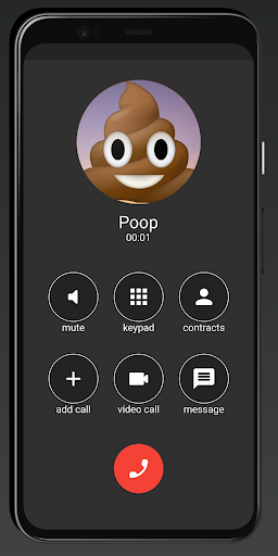 Android application Poop Fake Call Prank screenshort
