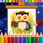 Owl Coloring-Book∙ Drawing for Kids Apk