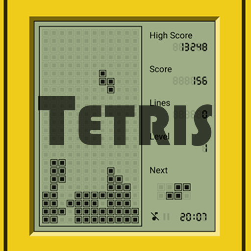 Retro-tetris Com Quadrados Brilhantes. Moção. Fundo Com Quadrados