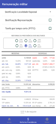 Remuneração militar Screen 3