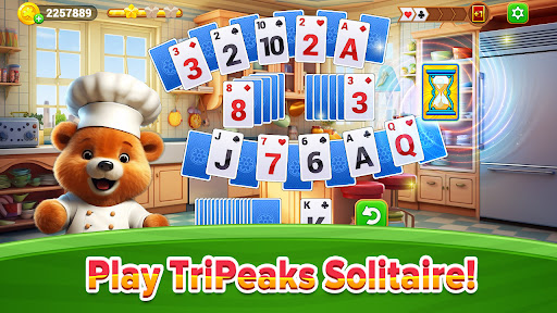 Android application Cooking Solitaire Chef Bear screenshort