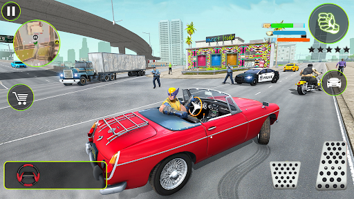 Spider Hero Rope City Gangster