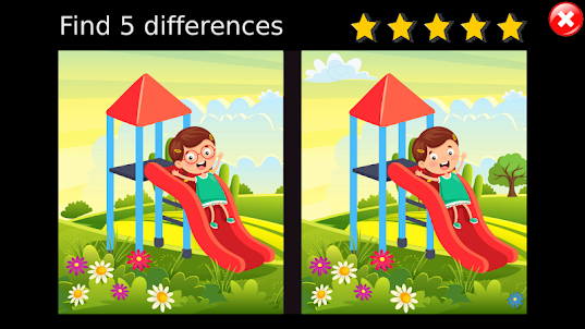 Find 5 differences for kids