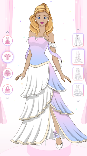Princess Dress Up & Coloring Screen 3
