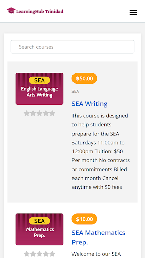 LearningHub Trinidad Screen 3