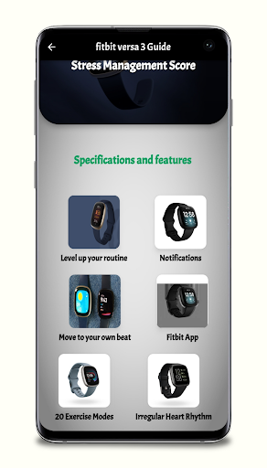 Android application Fitbit Versa 3 Guide screenshort