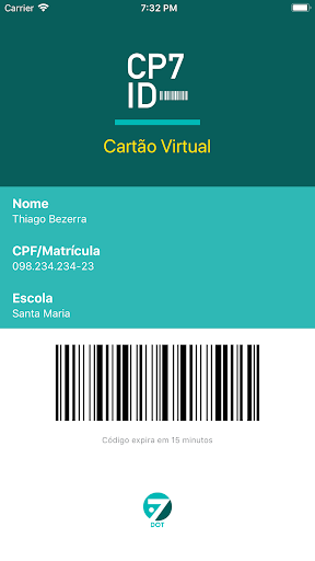 Android application CP7ID - Cartão de Identificaçã screenshort