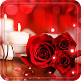 Candle and Rose Romantic icon