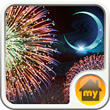 Moonlit fireworks Theme icon