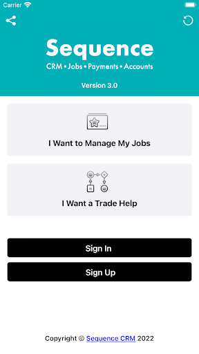 Sequence CRM Screen 2