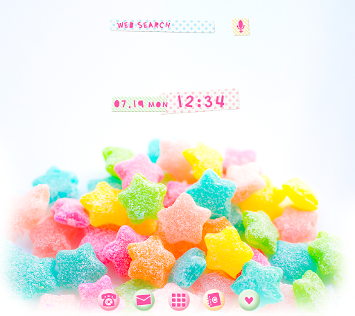 Android application Star Candies Theme +HOME screenshort