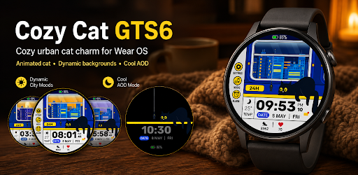 Cozy Cat Watch Face - GTS6