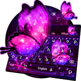 Neon Butterfly Keyboard icon
