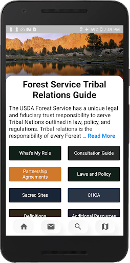 Android application FS Tribal Relations screenshort