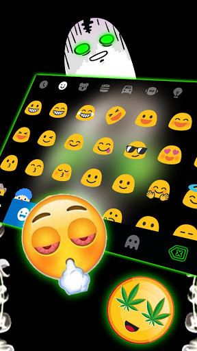 Weed Glasses Skull Keyboard Th Screen 3