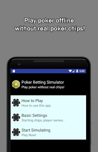 Android application Poker Betting Simulator screenshort