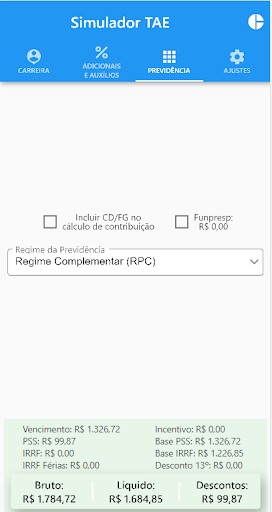 Simulador Carreira TAES-IFES Screen 3