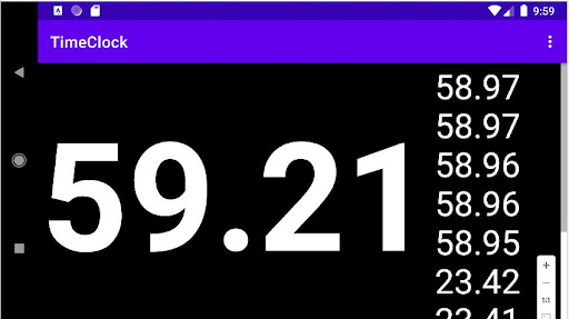 Android application Rally Time Clock screenshort