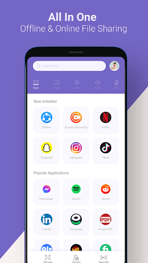 Android application Share files: Send, Transfer screenshort