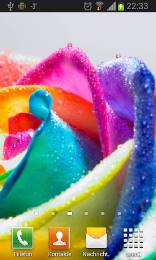 Happy Roses Live Wallpaper Screen 2