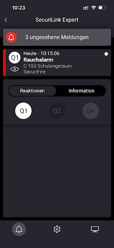 SecuriLink MobileControl Screen 2