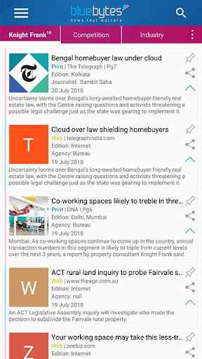 Android application Bluelotus screenshort