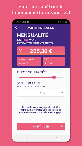Android application Finzr screenshort
