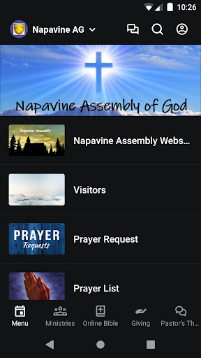 Android application Napavine Assembly screenshort
