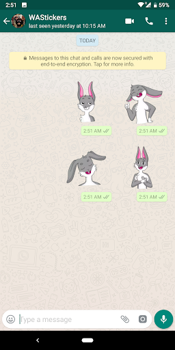 WAStickerApps bunny stickers Screen 3