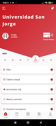 Universidad San Jorge Screen 2