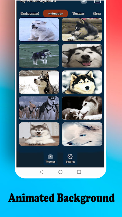Siberian Husky Puppie Keyboard - 2.8 - (Android)