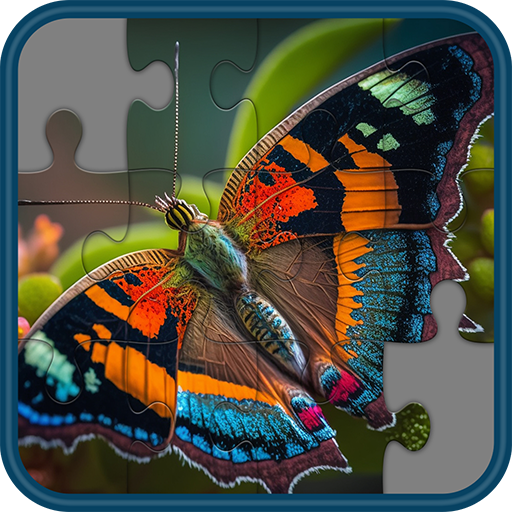 Animals jigsaw puzzle logo