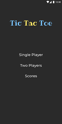 Android application TicTacToe screenshort