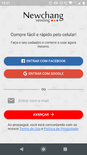 Android application Newchang Pagamentos screenshort