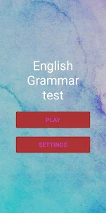 English Grammar test