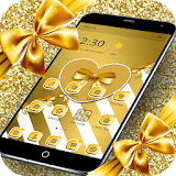 Gold Glitter Bowknot Theme icon