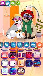 강아지와 고양이 애완동물 옷입히기 아바타메이커 게임