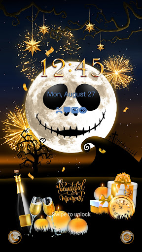 Spooky Gold Moon - Wallpaper Screen 2