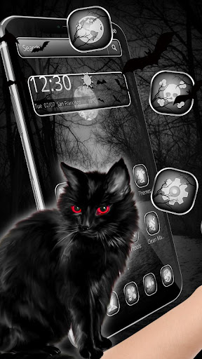 Black Devil Cat Theme