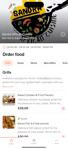Sandra Food Screen 2
