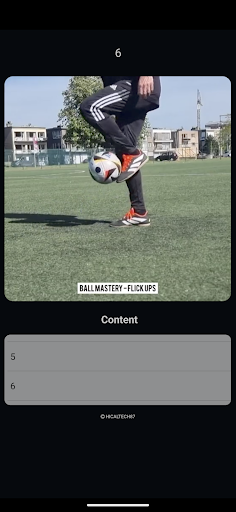 Football Flick Up Skills