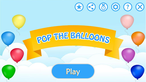 Android application Pop the balloons screenshort