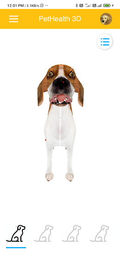 Android application PetHealth 3D screenshort