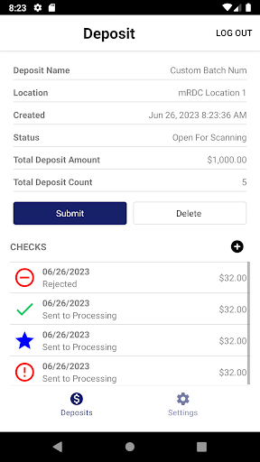 Mobile Remote Deposit Complete Screen 3