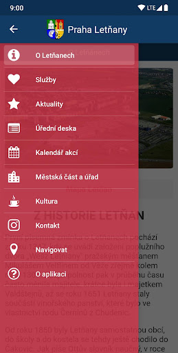 Android application Praha 18 Letňany screenshort