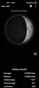 月の満ち欠け - お月見の天気