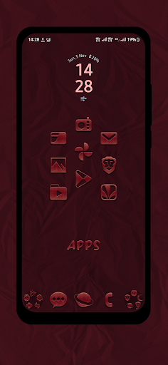 Red Paper Pattern Icon Pack Screen 3