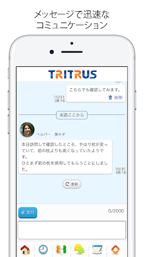 TRITRUS　コミュニティ -多職種情報連携システム Screen 2