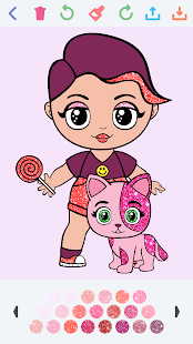 Doll Coloring Game for girls Varies with device APK screenshots 10